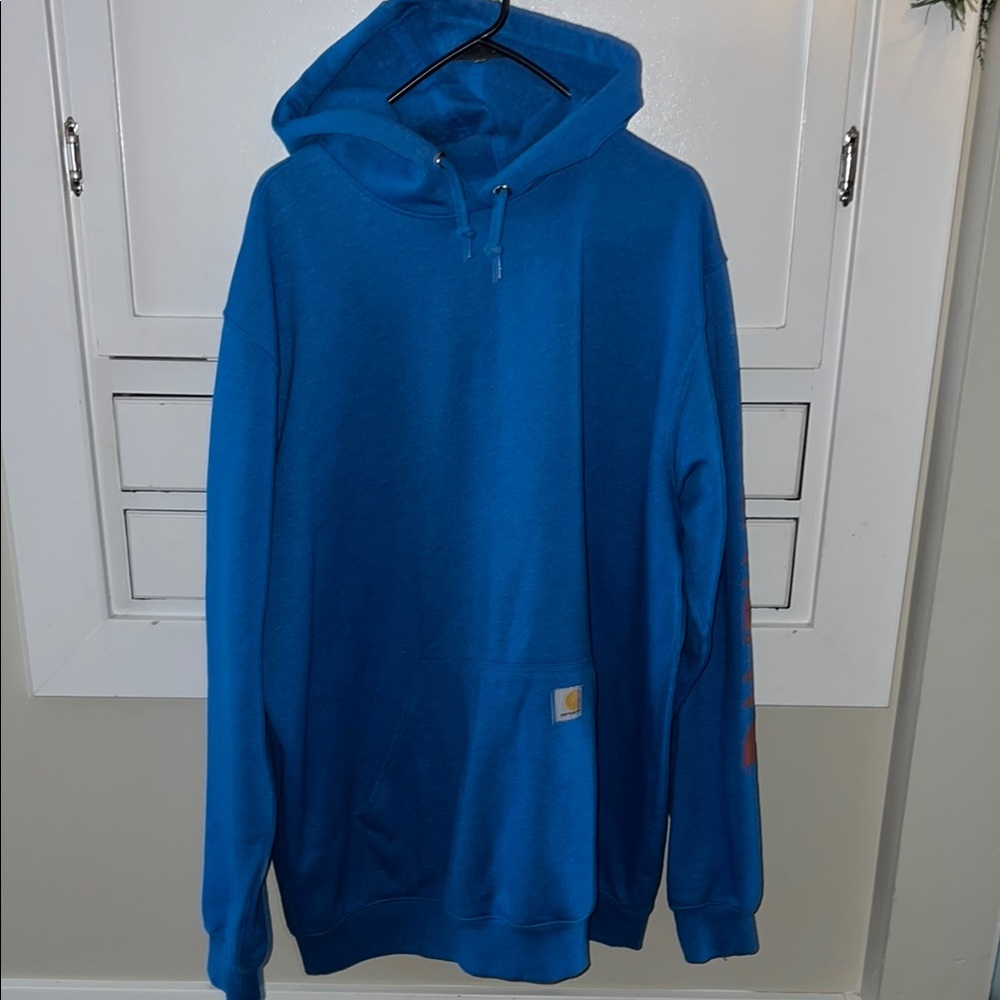 Carhartt Men's Blue Hoodie Sweater